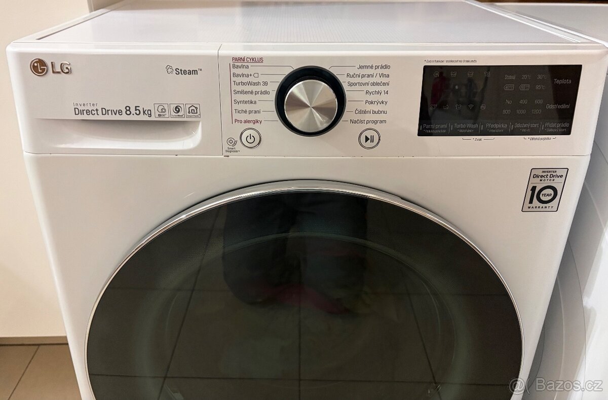 Parní pračka LG F2WV9S8P2 (8,5 kg) - 3