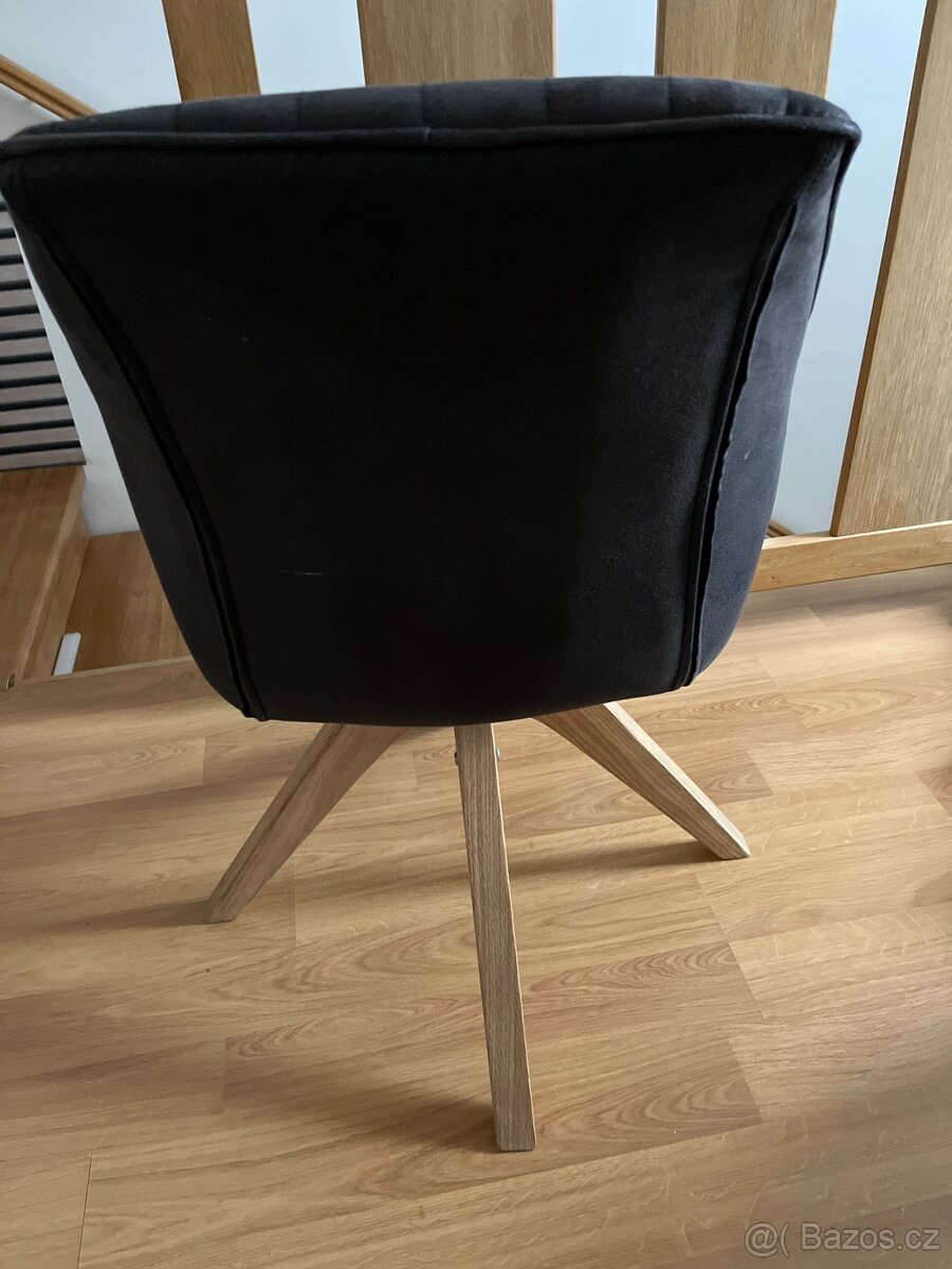Otočná čalouněná židle - 3