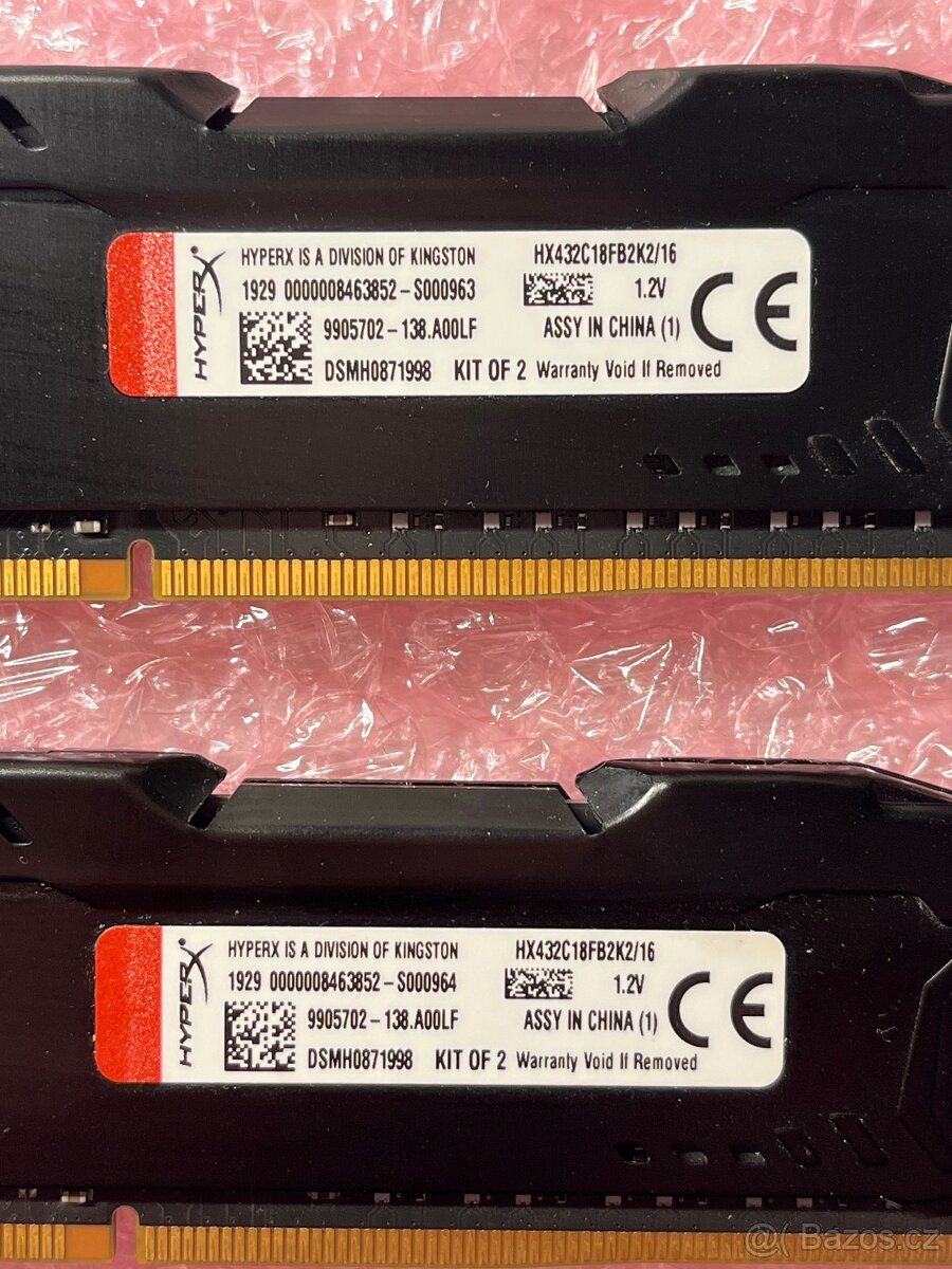 Kingstone HyperX black DDR4 Kit 16Gb 3200mhz CL18 - 3