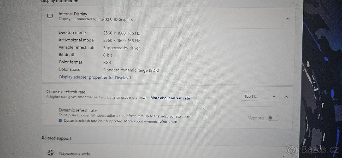 Herní Notebook 16 palců RTX 3060, Intel i7 - 3