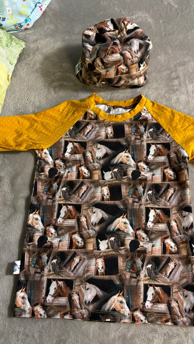 Souprava tričko a čepice pro milovnice koní - 3