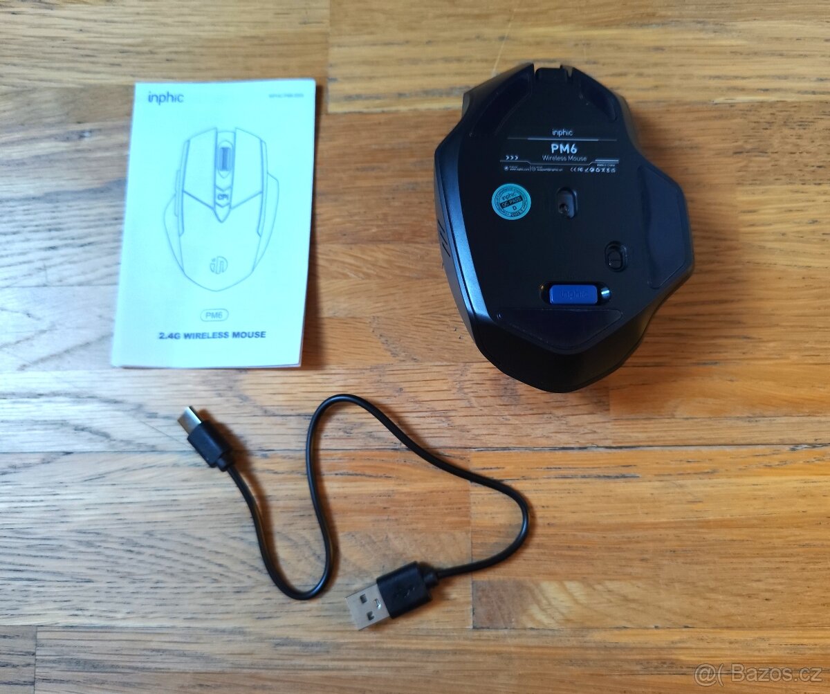 BEZDRÁTOVÁ DOBÍJECÍ MYŠ INPHIC PM6 - 3