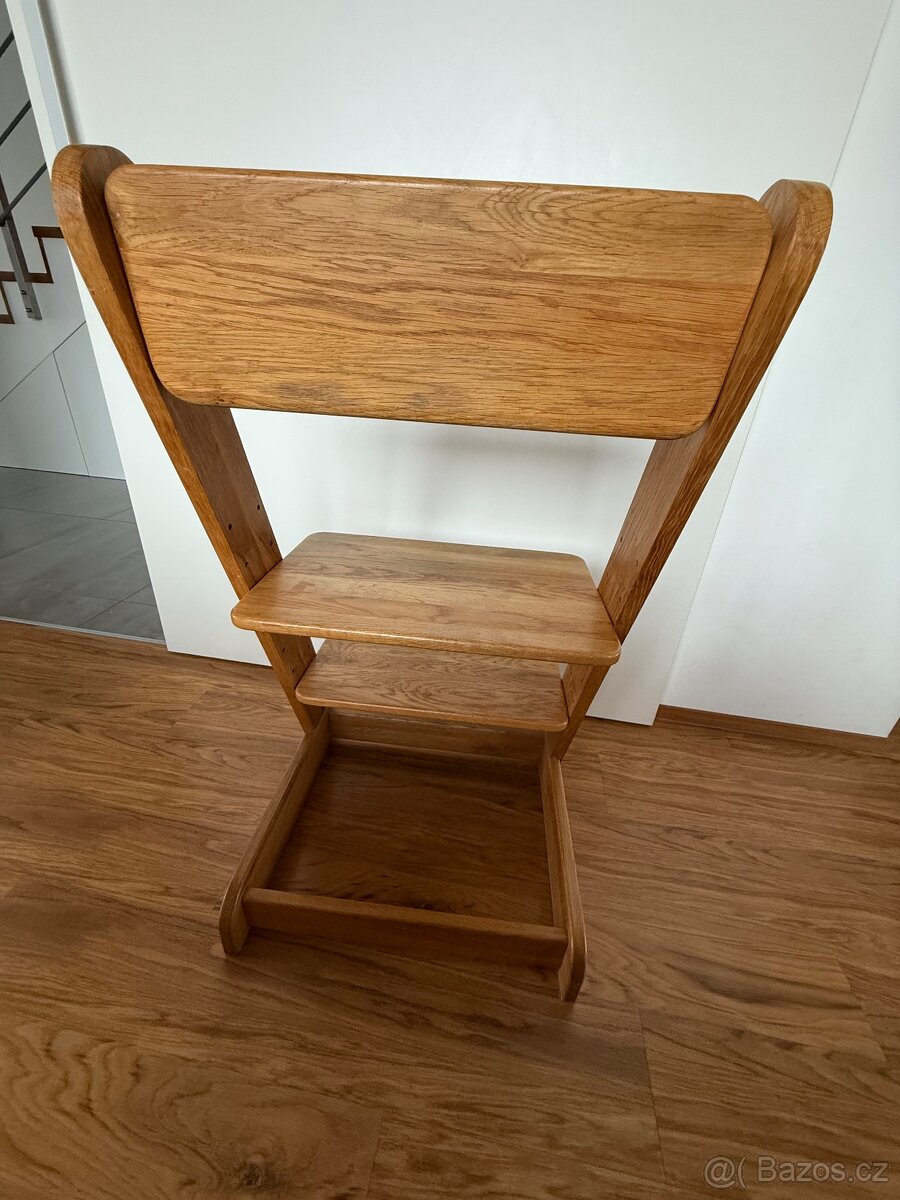 Dubové rostoucí dětské židle - 3
