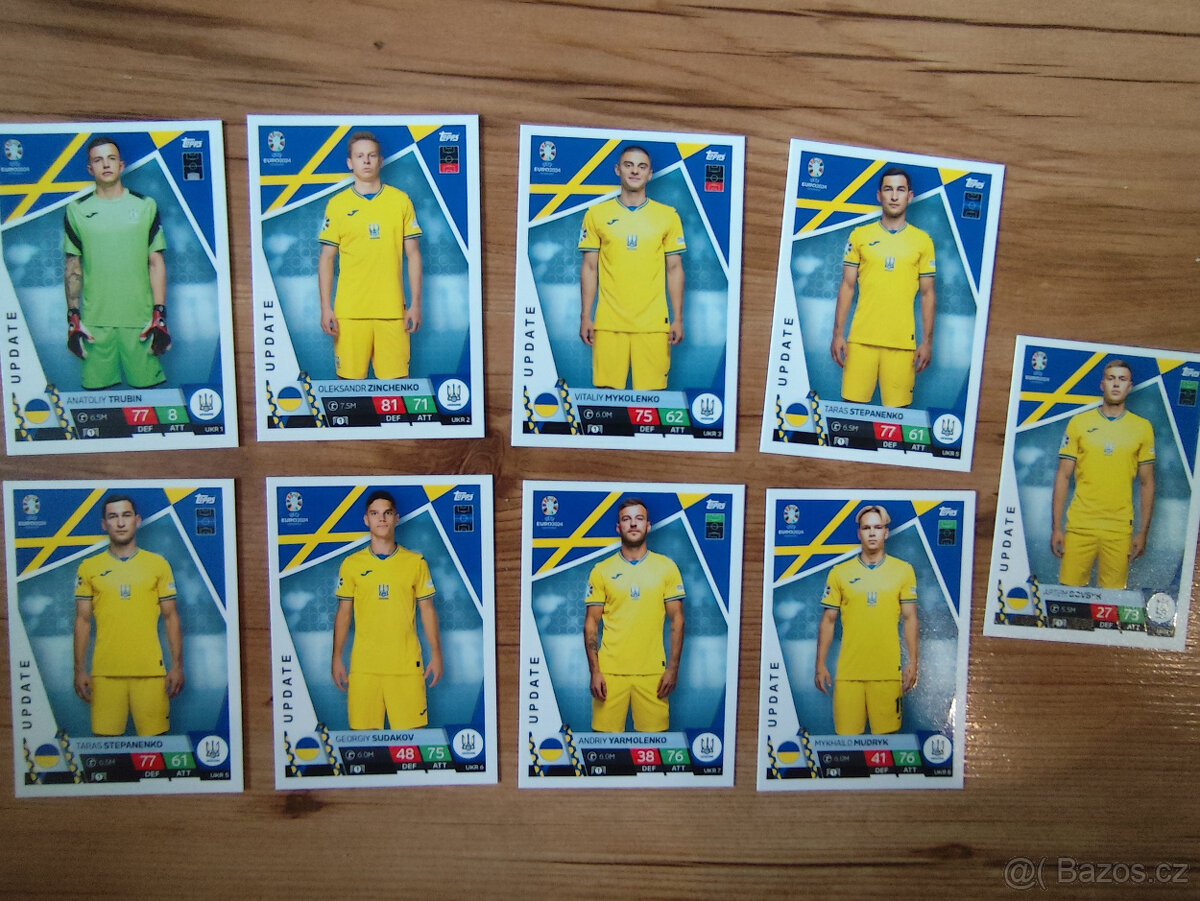 Fotbalové kartičky Euro 2024 - dotlačenie Poľsko, Ukrajina.. - 3