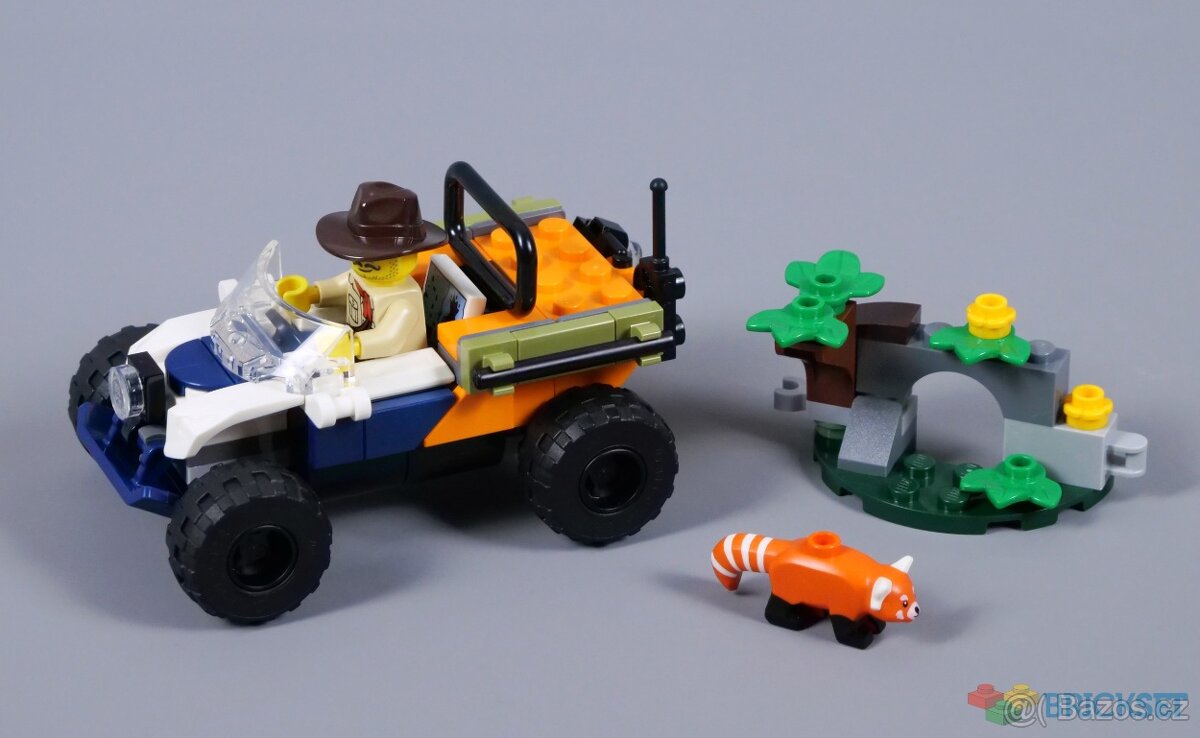 LEGO 60424 Čtyřkolka na průzkum džungle – mise panda červená - 3