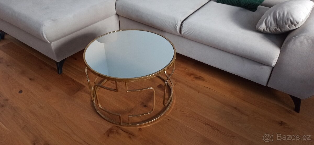 Konferenční stolek zlatý - 3