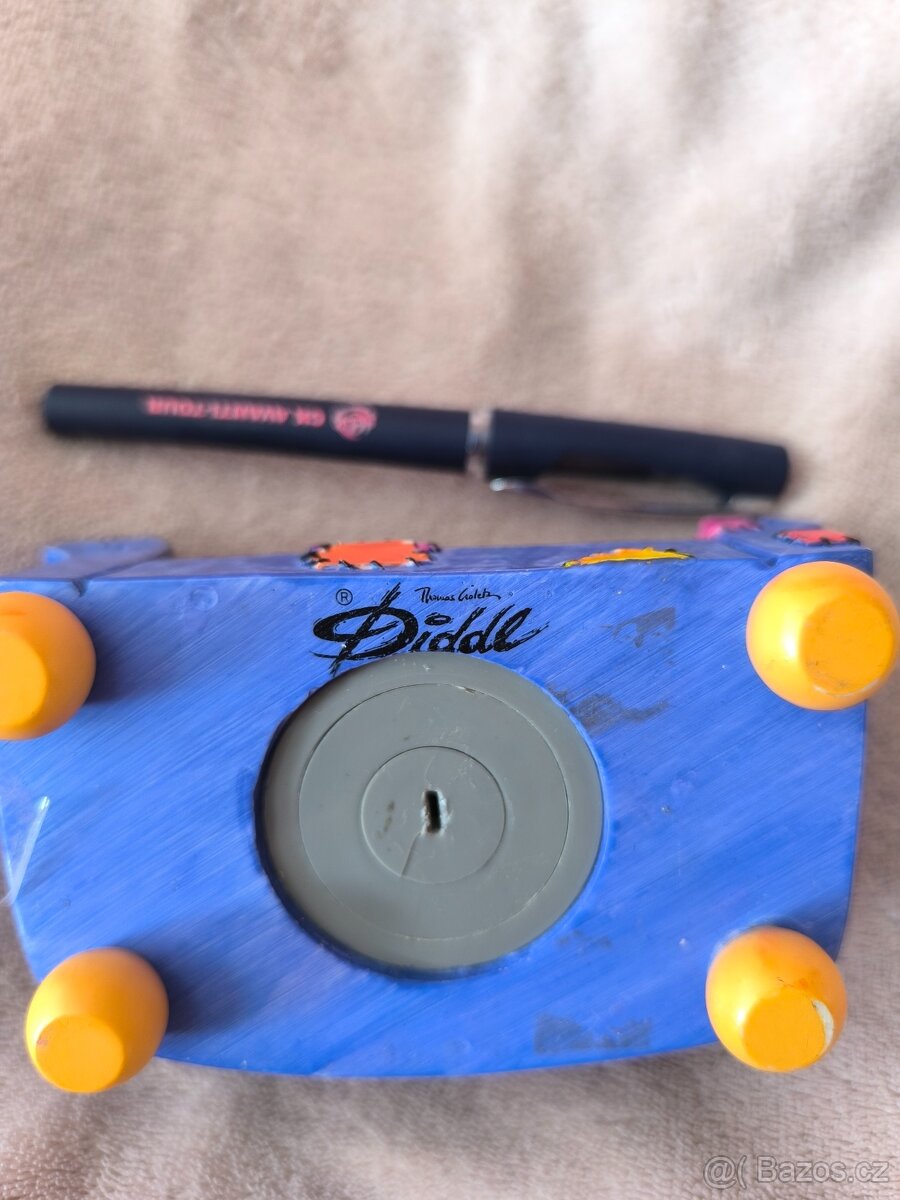 Keramická kasička Diddl Spardose Sofa, vintage - 3