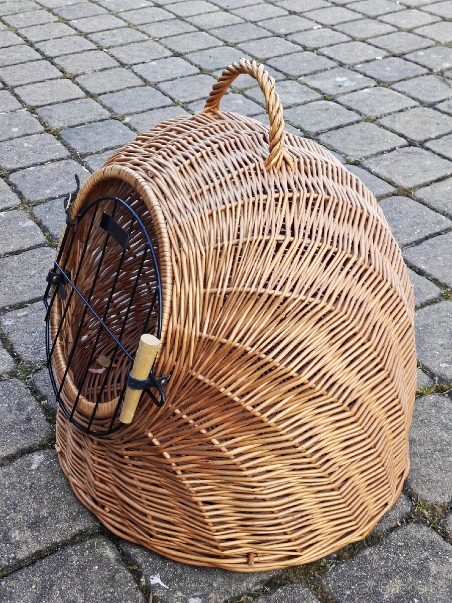 Proutěná přepravka na kočky - 3