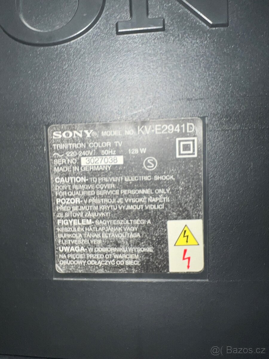 Sony Black Trinitron KV-E2941D - 3