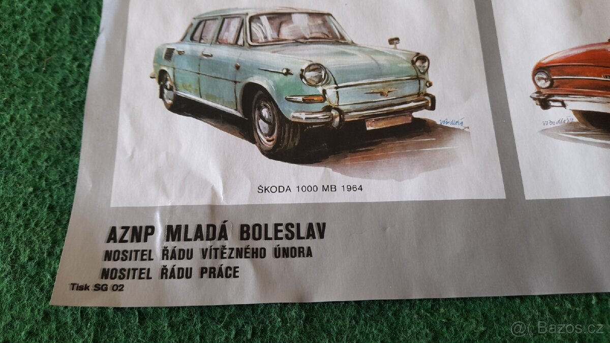 Prodám dobový plakát Škoda - 3
