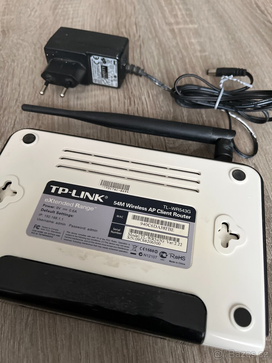 TP-LINK TL-WR543G - WiFi router - 3