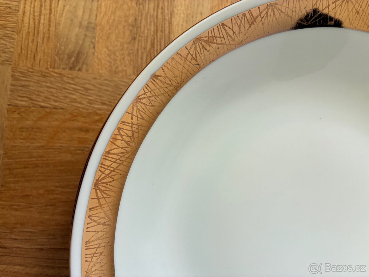 Talíře se zlacením ve stylu Brusel (MZ Czechoslovakia) - 3