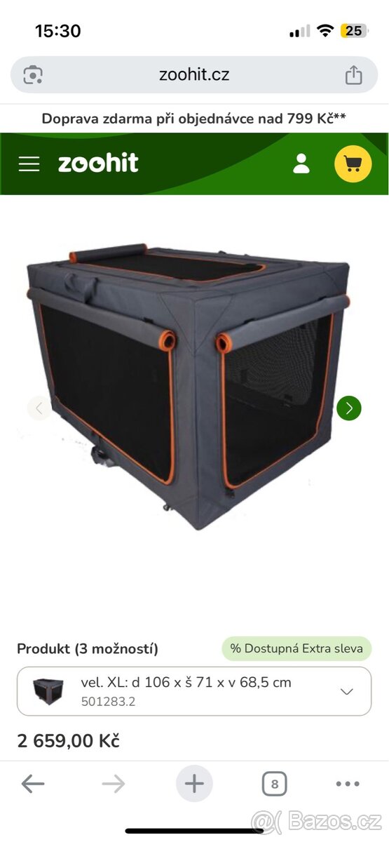 Látková přepravka/bouda pro psa - 3