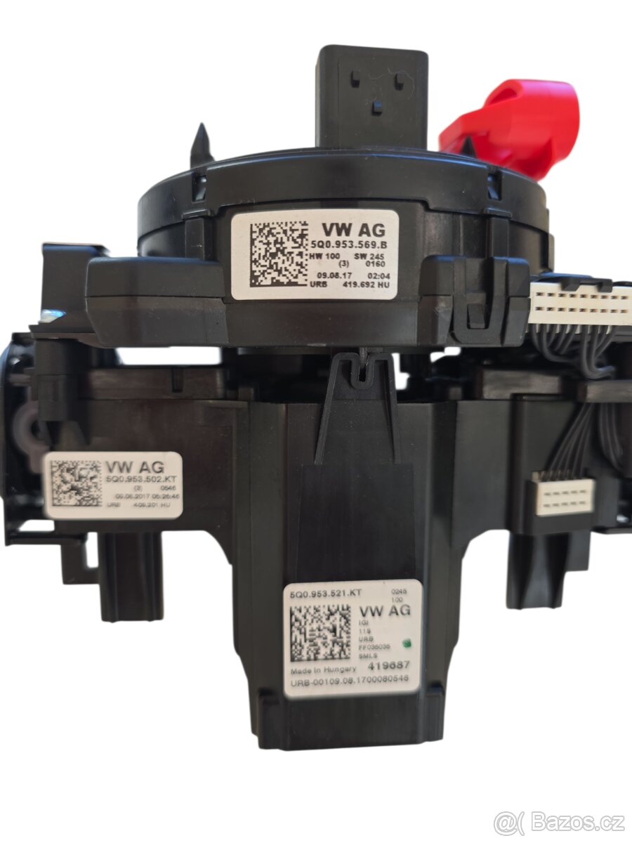 Kroužek pro vyhřívaný volant Škoda 5Q0953569B s páčkma - 3