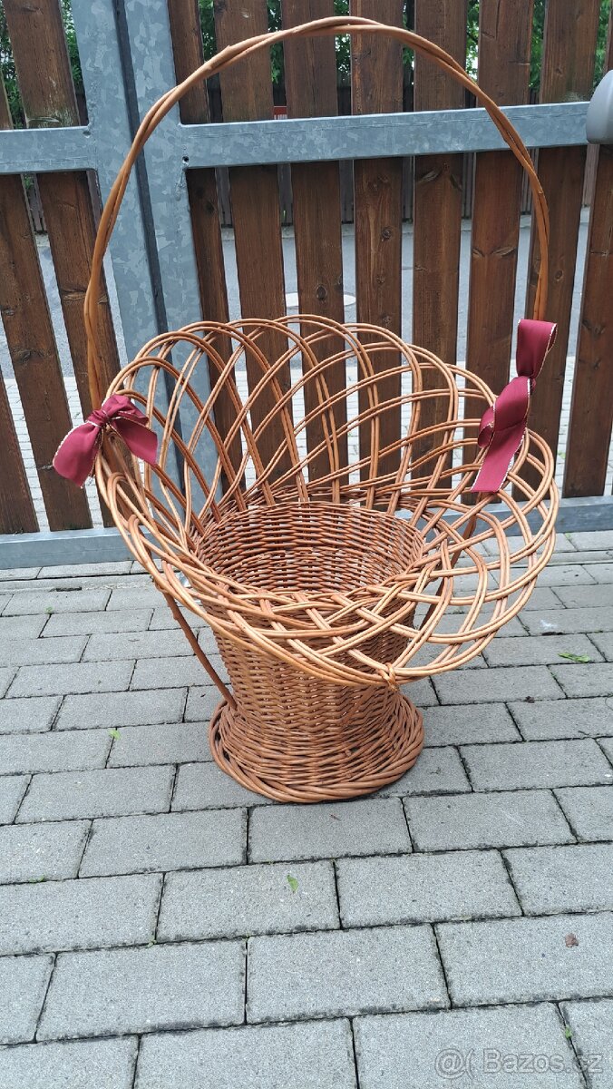 Proutěný dárkový koš velký - 3