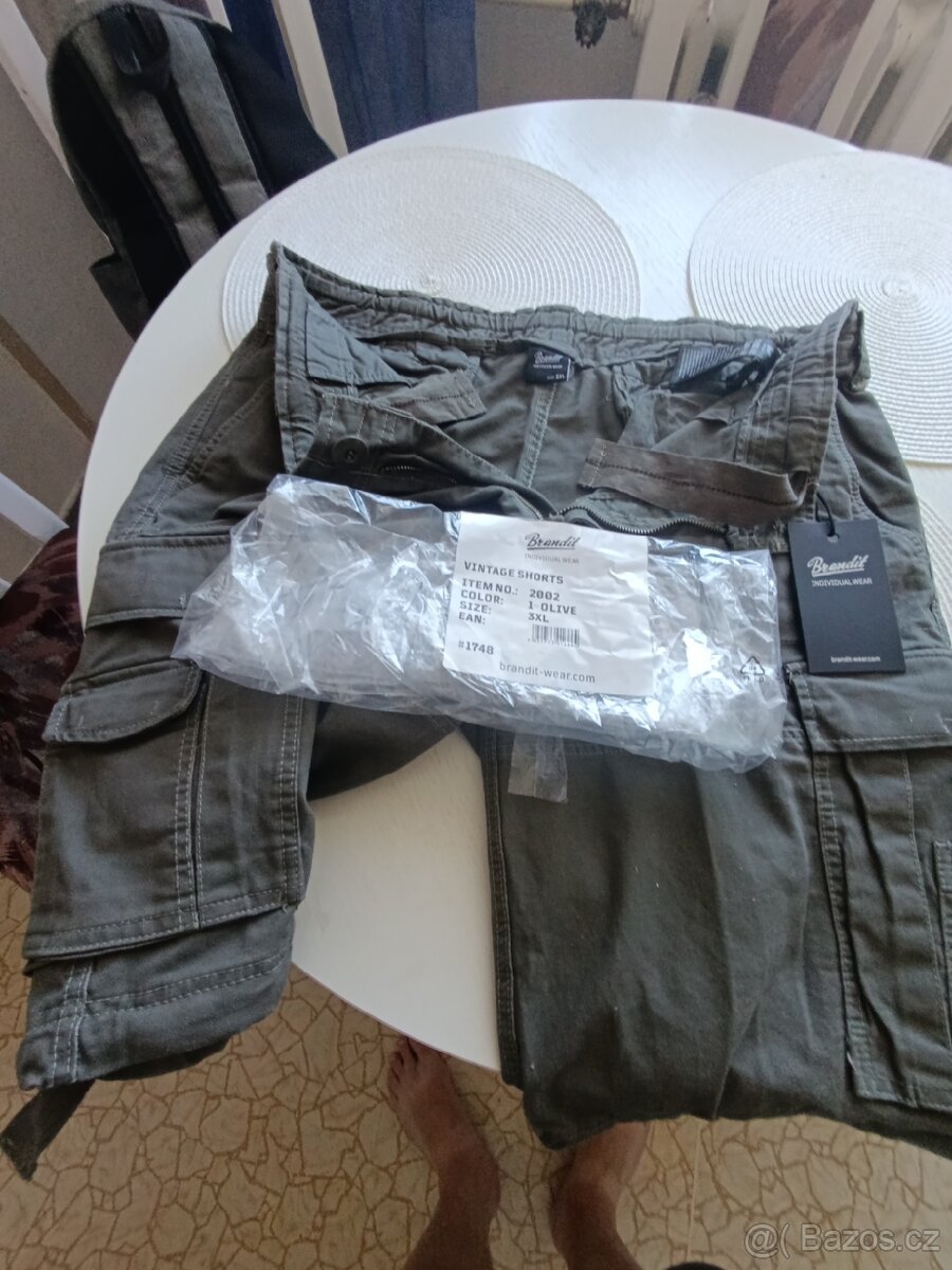 Kraťasy BRANDIT, 3XL oliva. - 3