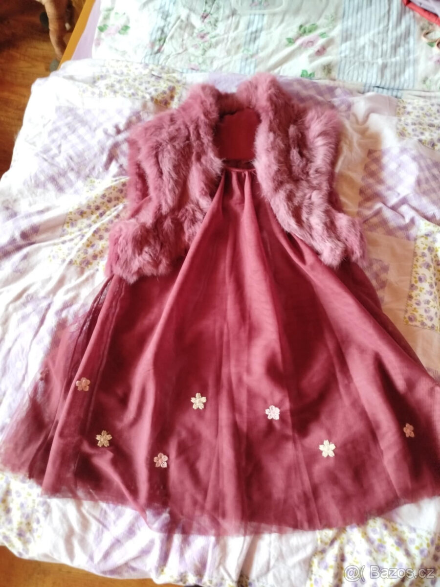 Šaty 122/128 + bolerko - 3