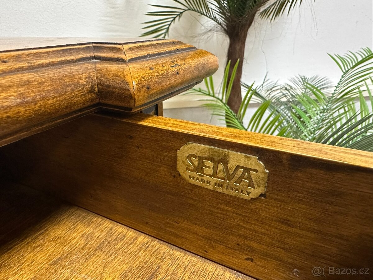 Rustikální šuplíková komoda SELVA - 3