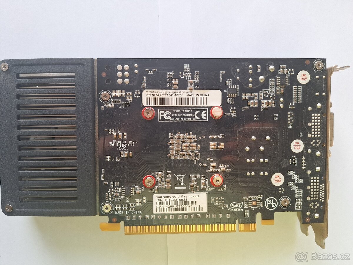 Grafická karta GAINWARD NVIDIA GeForce GTX750 Ti - 3