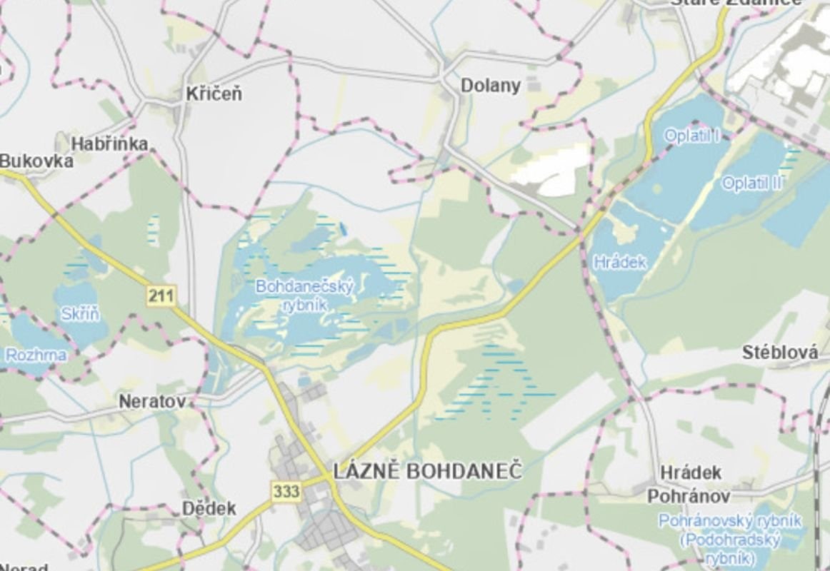 Prodej podílu 1/4 louky 1 391 m², Lázně Bohdaneč - 3