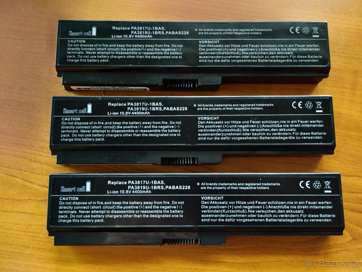 baterie 3817U pro notebooky Satellite C650,L750 (3hod) nové - 3