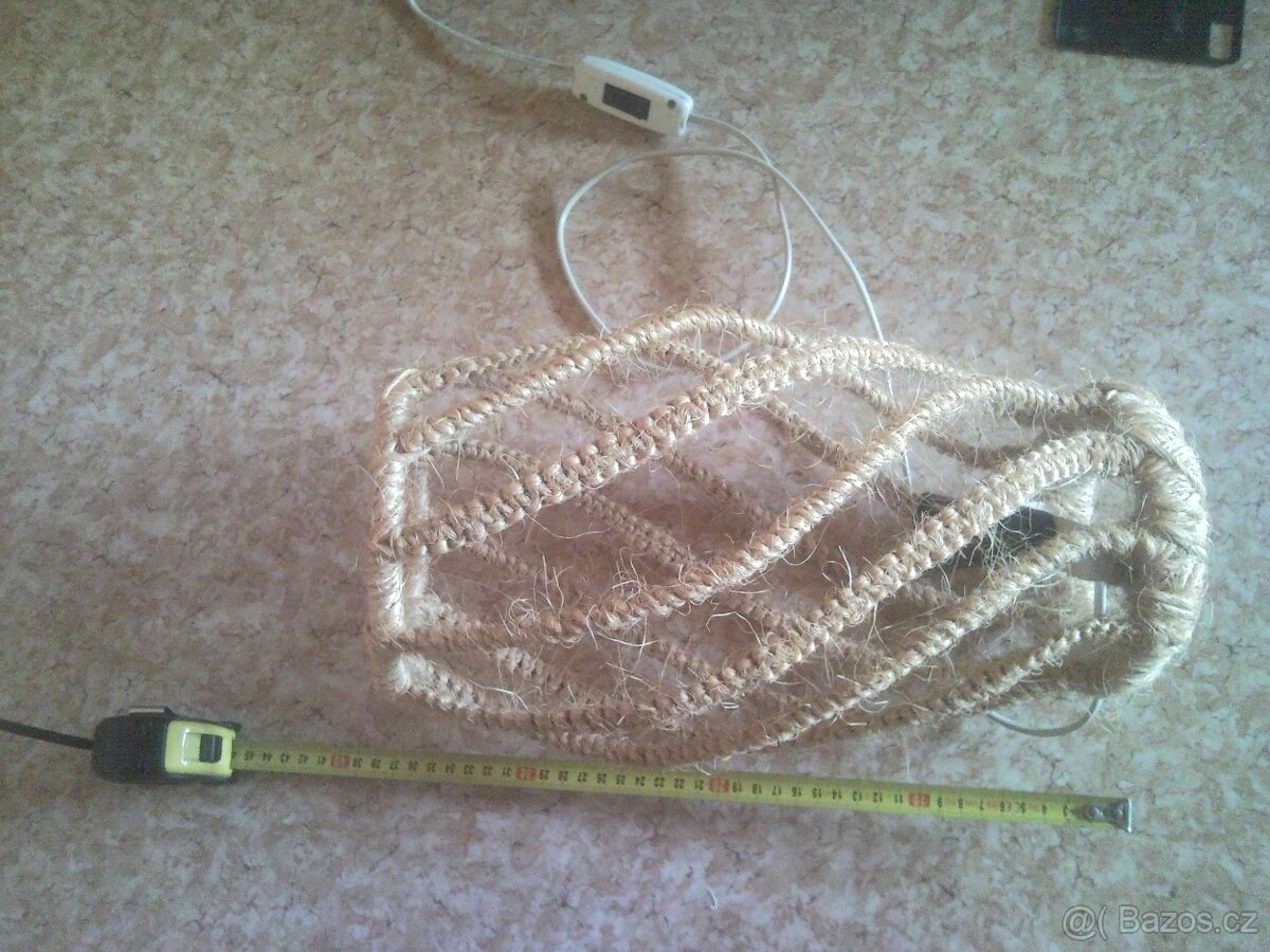 LAMPA ZÁNOVNÍ DRHANÁ ZE SISALOVÉHO PROVAZU - 3