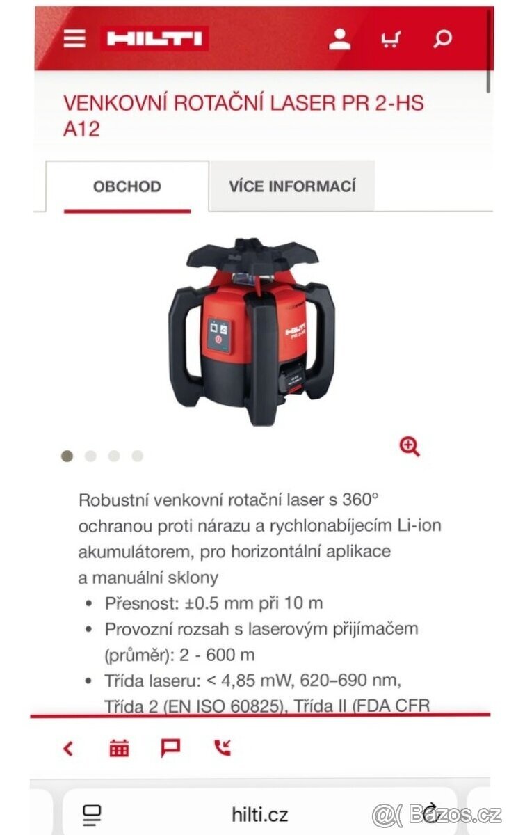 Rotační laser HILTI PR 2 HS - 3