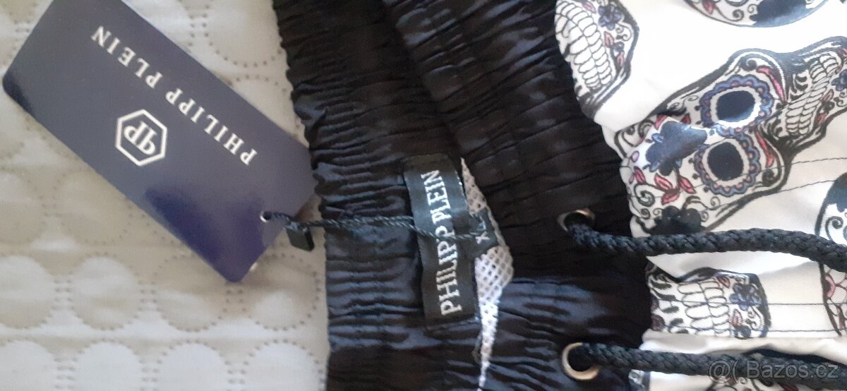 Kraťasy Philipp Plein modré s bílou - 3