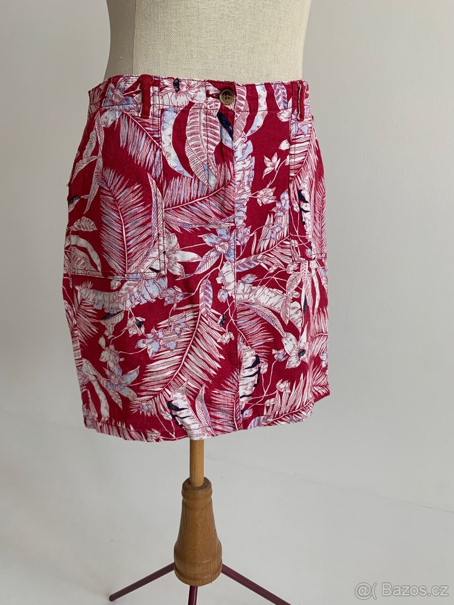 Sukně zn. NEXT, len-bavlna - 3