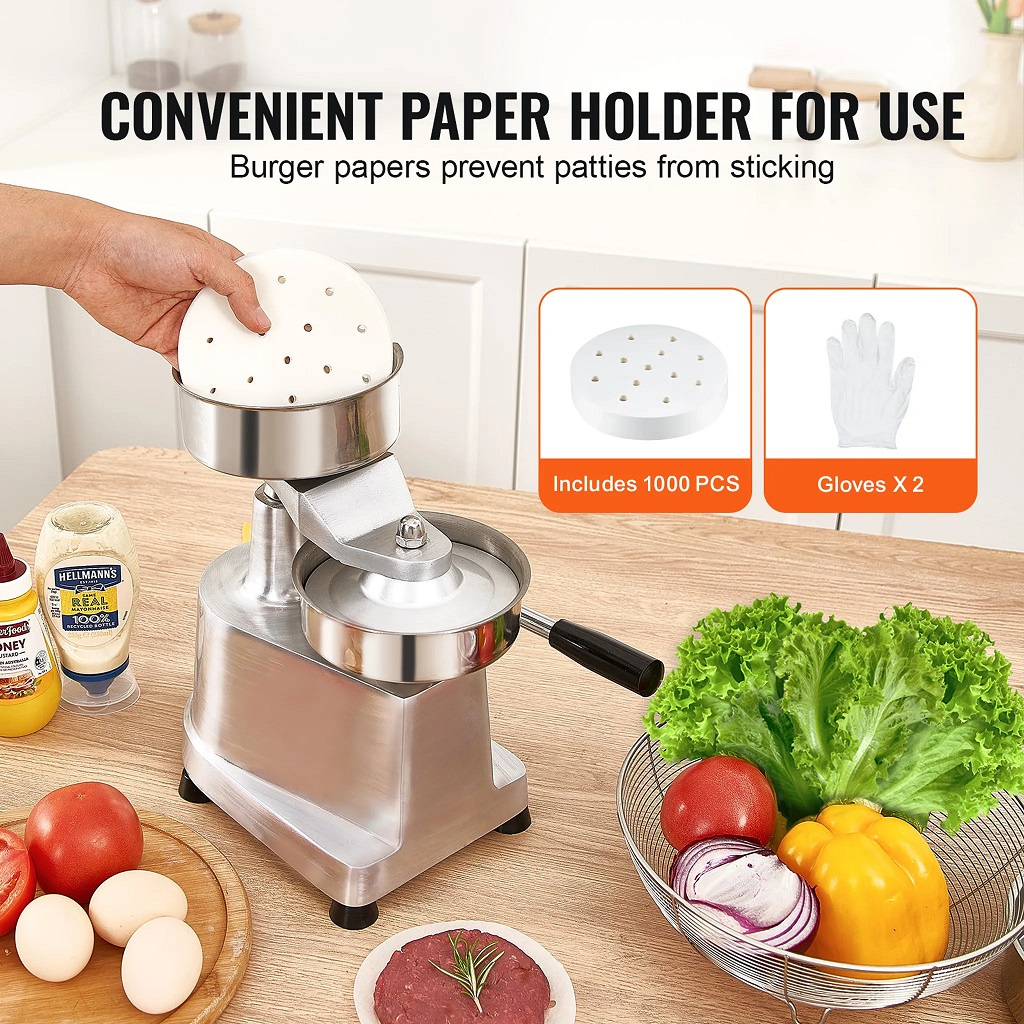 Komerční lis na hamburgery 100 mm - 3