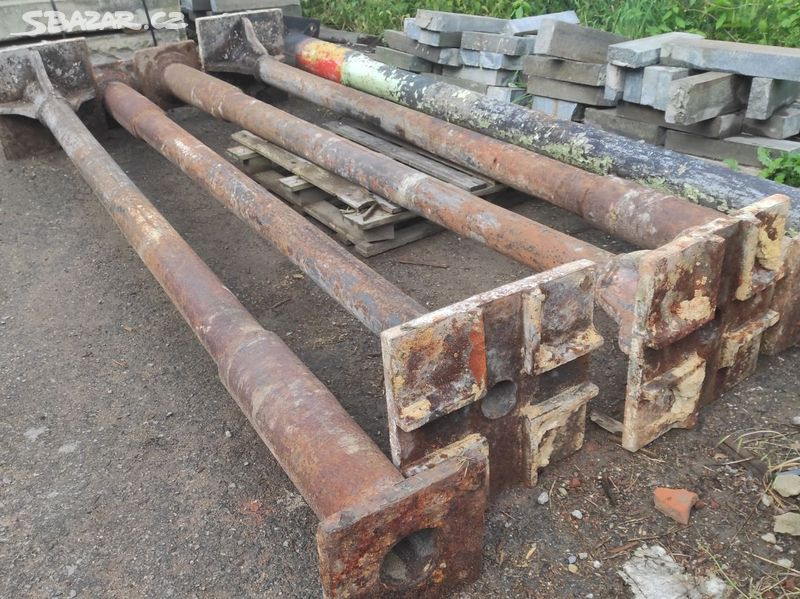 Staré železné sloupy, litinové sloupy, sloup, 5 ks - 3