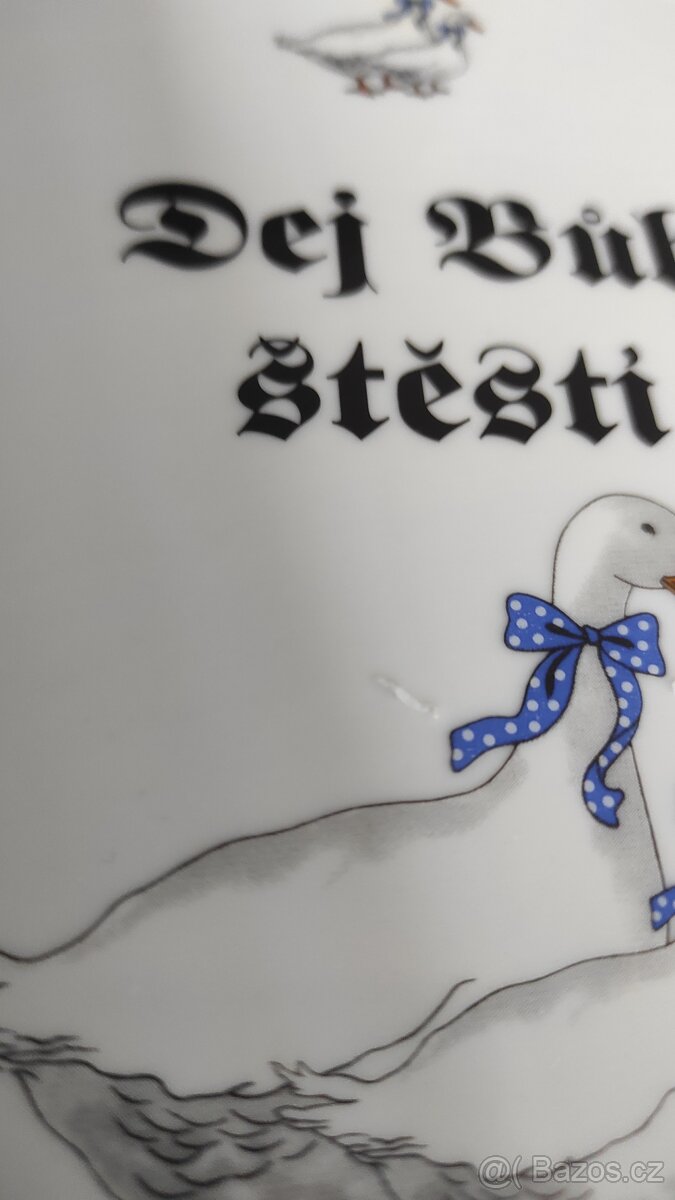 Cedulka Boží požehnání vzor husy - 3