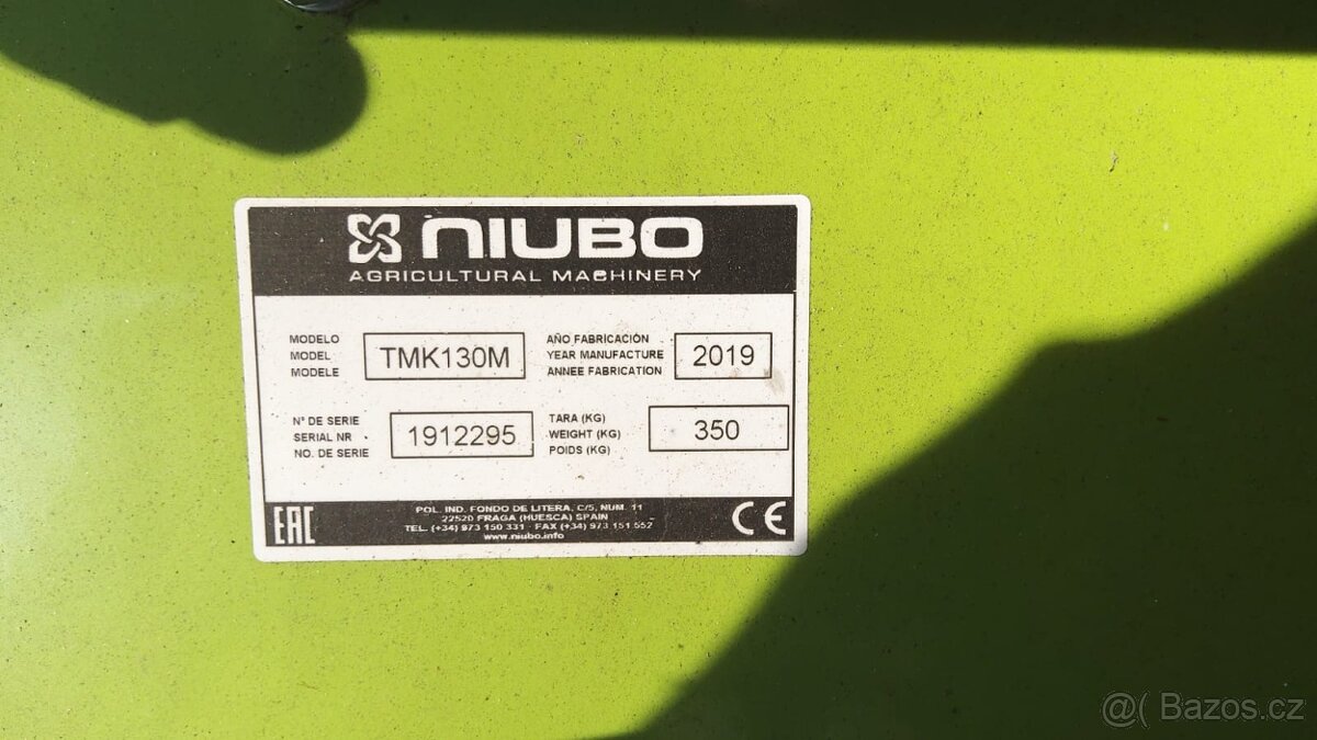 Prodám kvalitní kladívkový mulčovač NIUBO 130. - 3