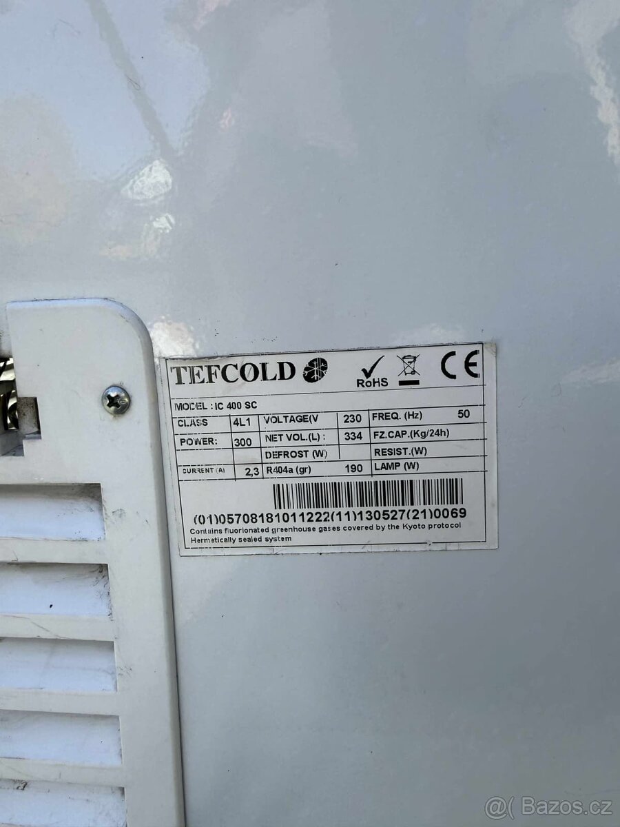 Prosklený pultový mrazák TEFCOLD IC400SC Plně funkční - 3