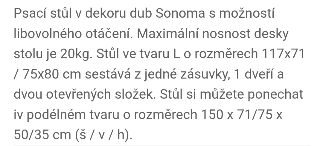 Psací stůl nastavitelný - 3