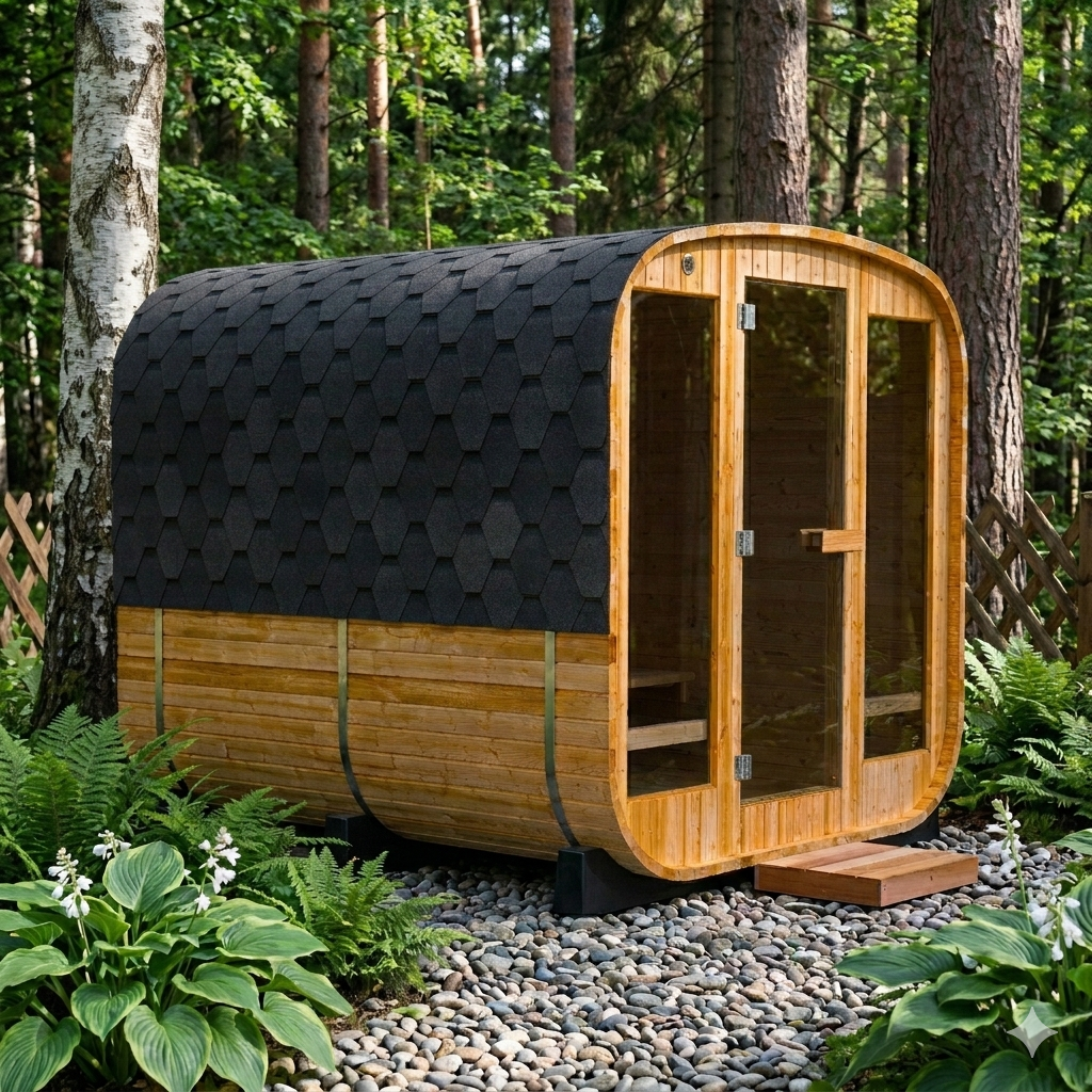 Finská sauna hranatá thermowood 240 - 3