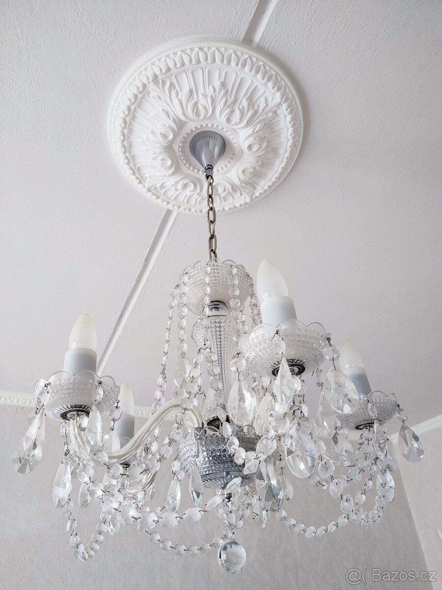 Kříšťálový lustr, perfektní stav - 3