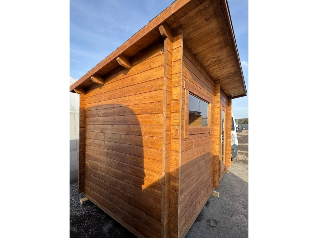 Venkovní finská sauna HANKO 2,1x3,7m, 2 místnosti - 3