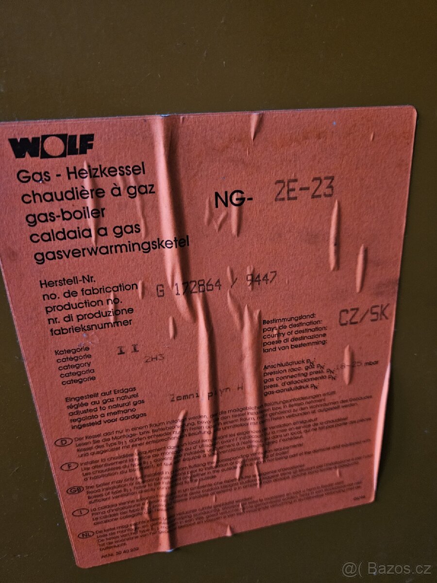 Plynovy kotel Wolf viz foto - 3