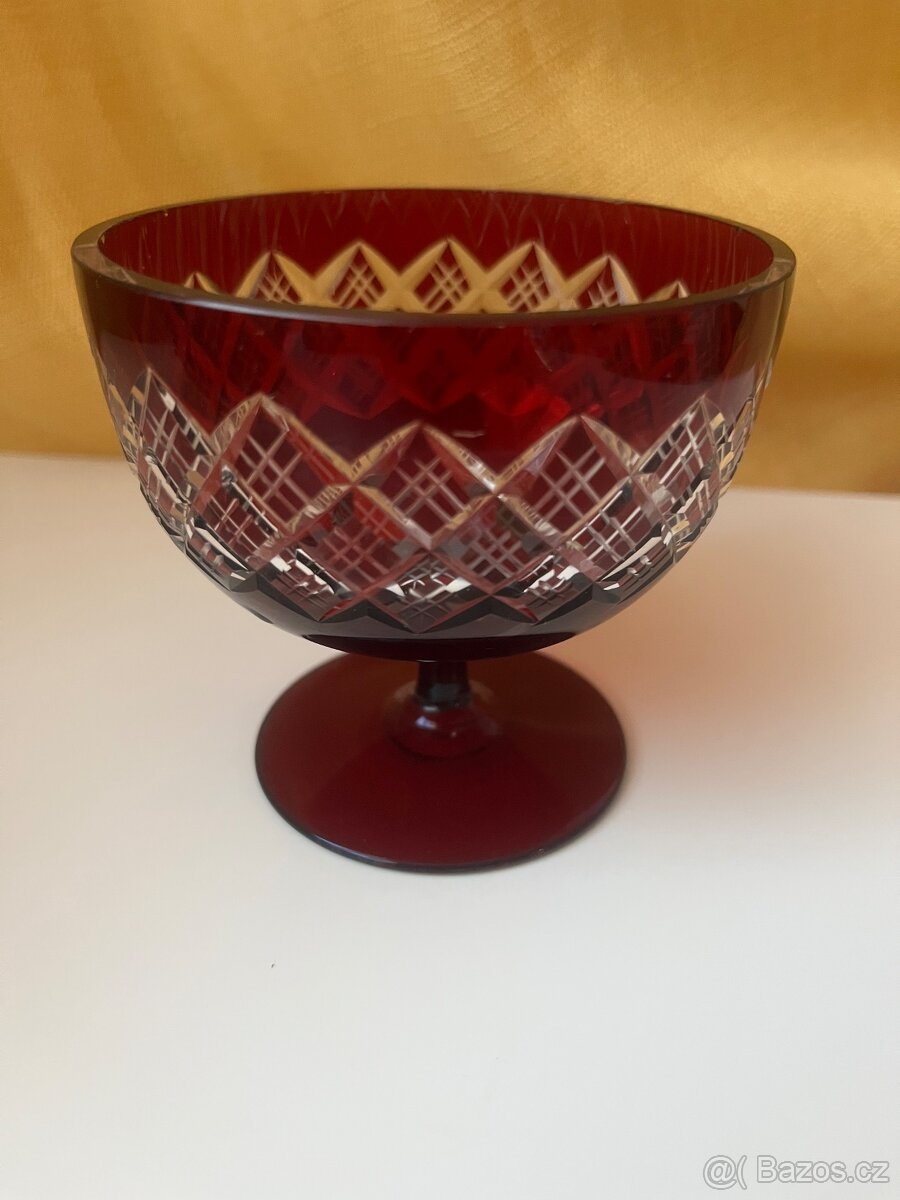 Červený pohár / miska / sklenice na šampaňské - 3