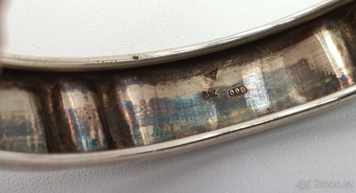 Starý stříbrný kruhový náramek 15,5g - Vzácnost - 3