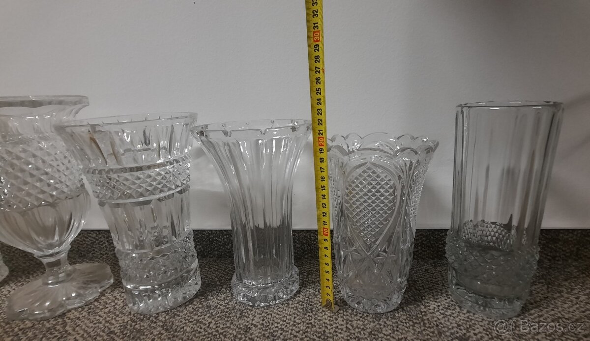 Broušené sklo vázy - 3