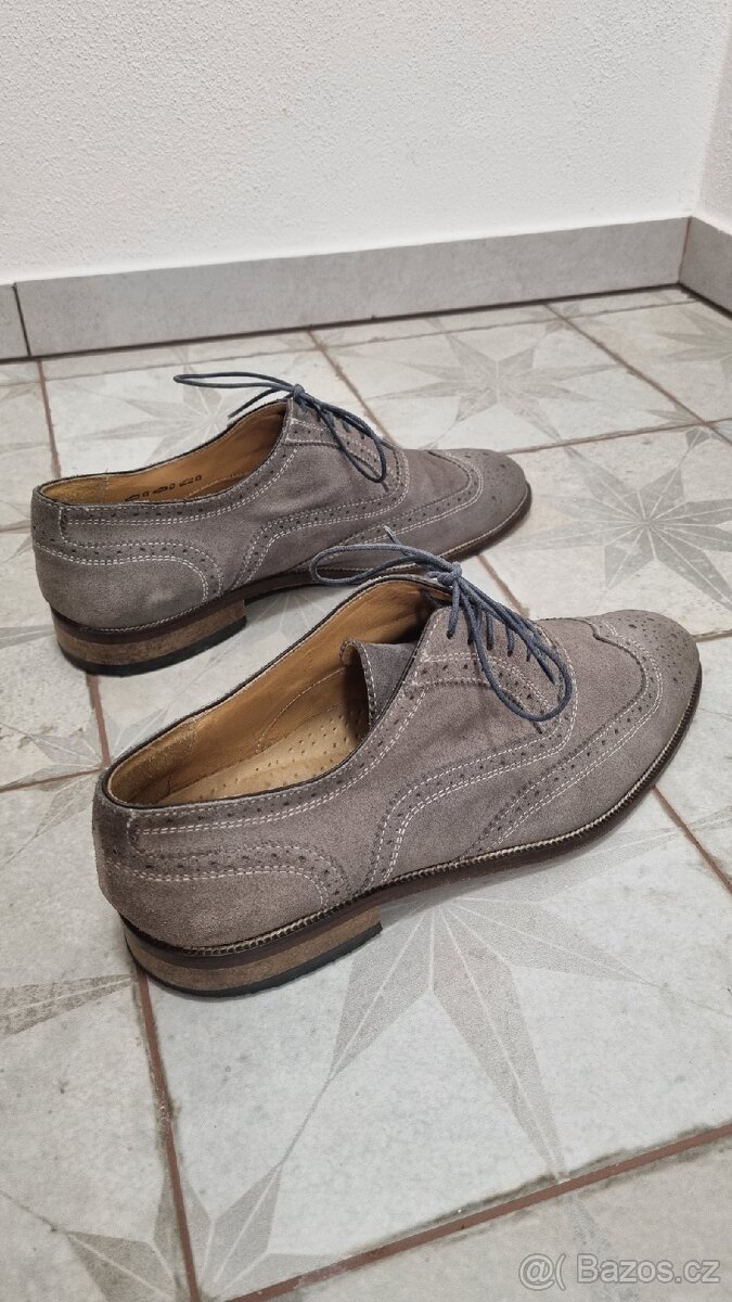 Semišové boty Baťa vel. 42 - 3