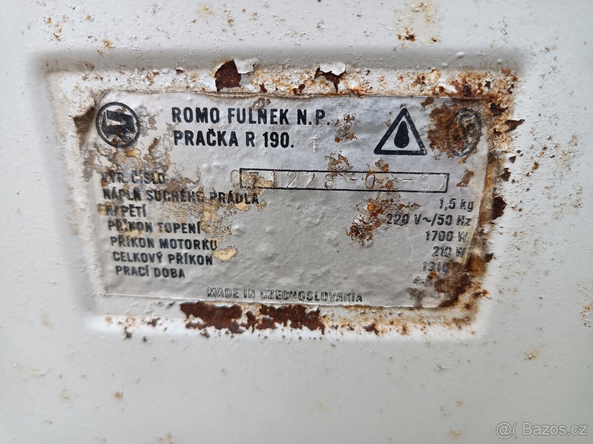 Vířivá pračka ROMO R190 - 3