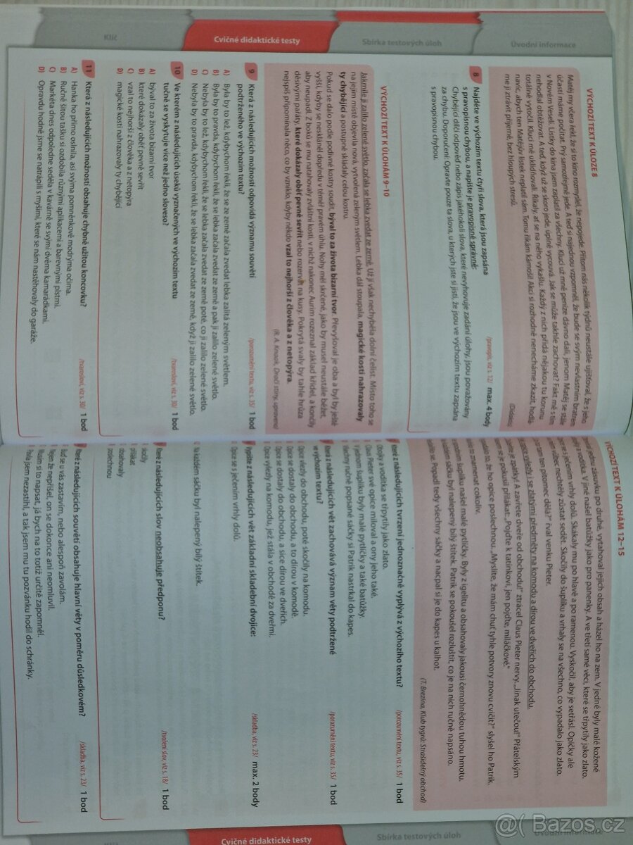 Didaktis Testy z Českého jazyka příprava na přijímací zkoušk - 3