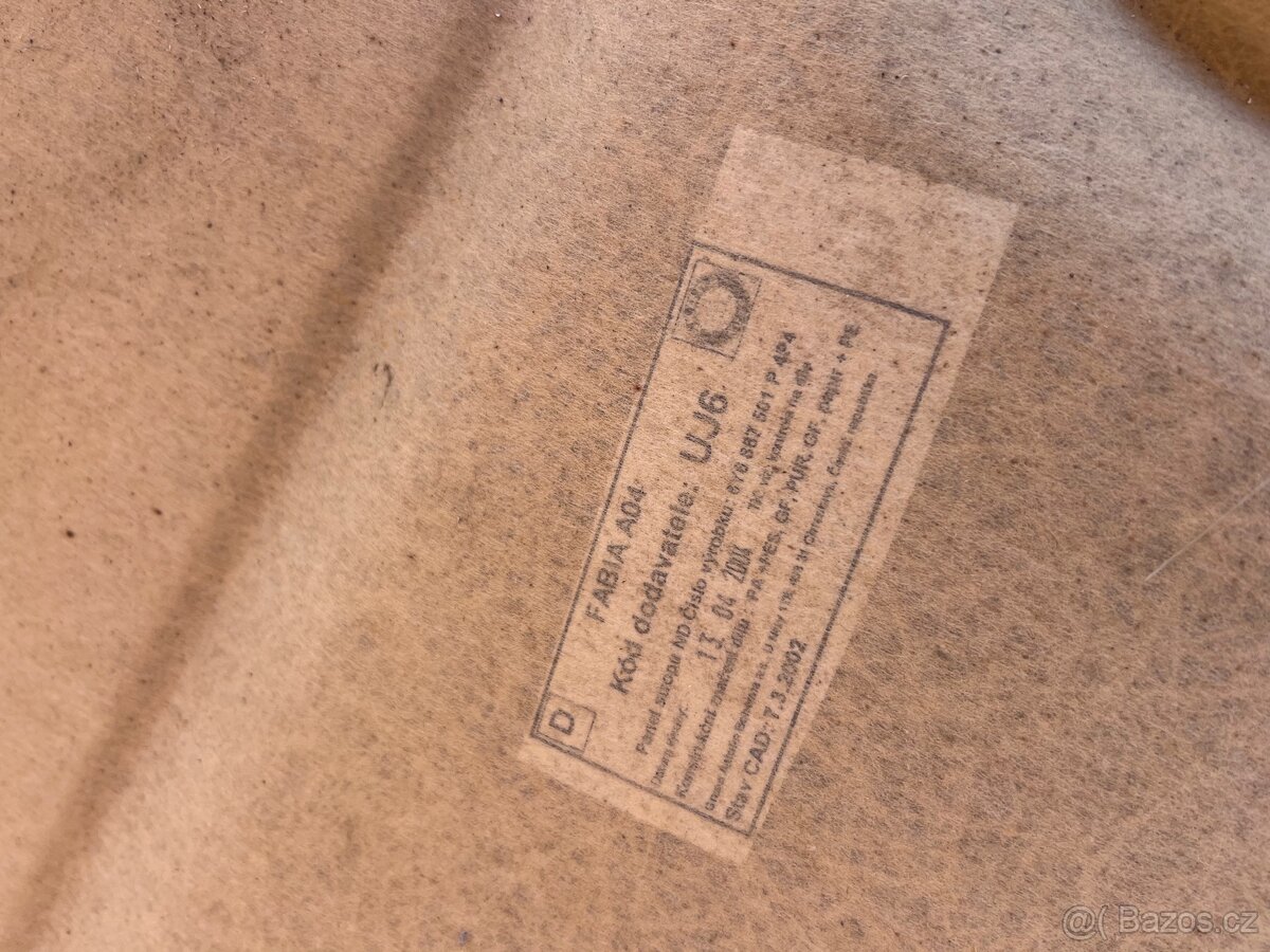 Fabia mk1 RS černá stropnice - 3