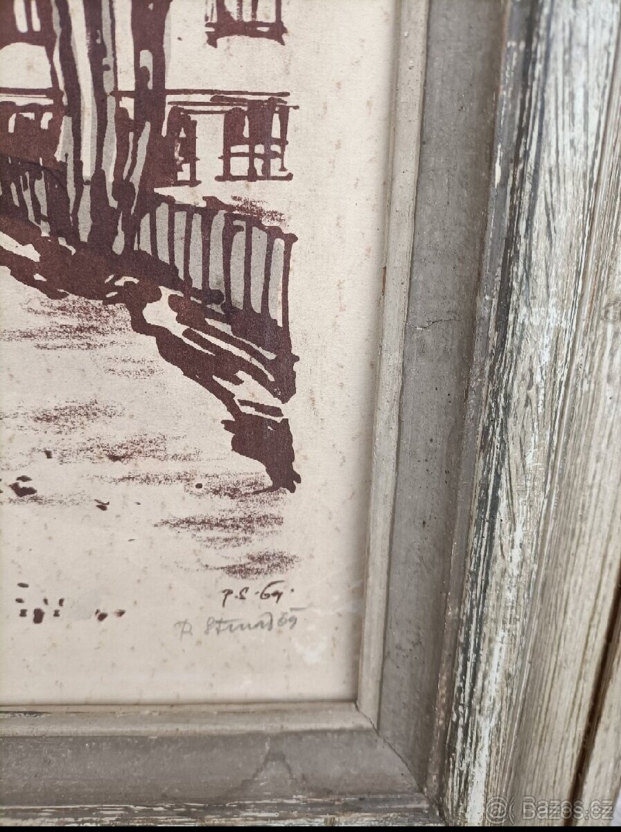 Petr Strnad, grafika, obraz, Nejdecko - 3