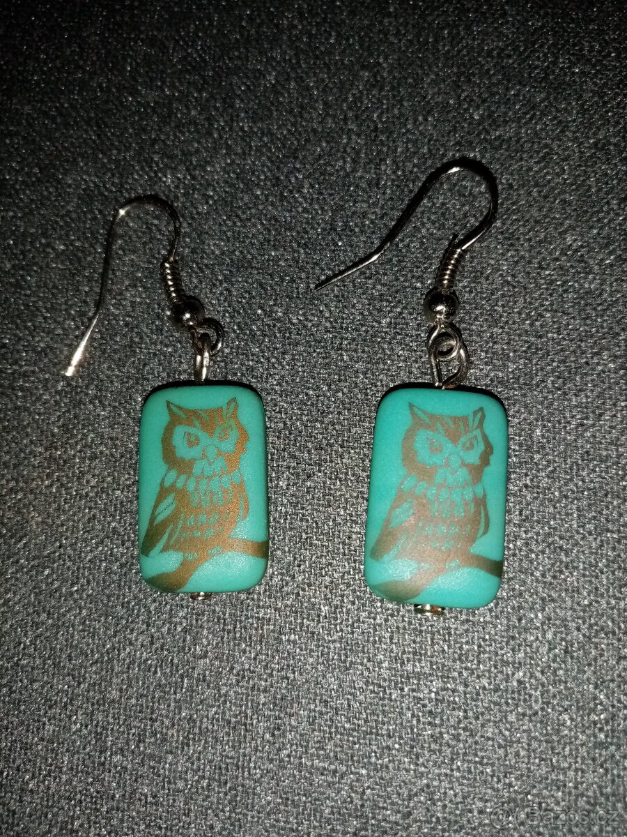 Náušnice stříbrné, bižuterie - více párů - 3