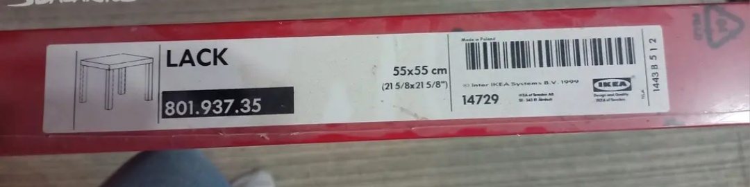 Ikea stolek lack nový - 3