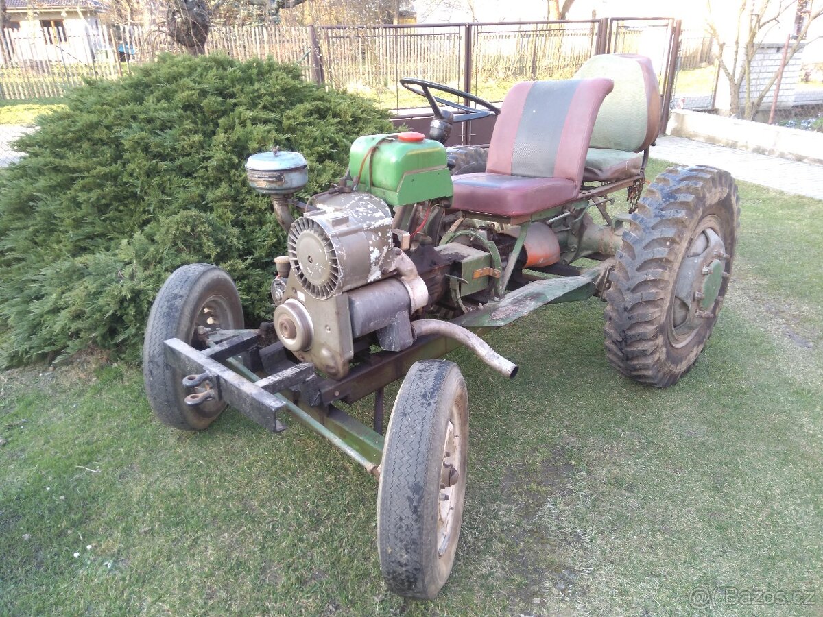 Prodám malotraktor domácí výroby BEZ MOTORU - 3